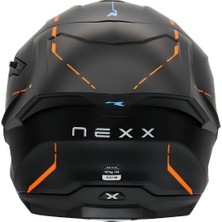 Nexx Y.100R React Mat Siyah-Turuncu Kask