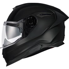 Nexx Y.100R Fullface Motosiklet Kaskı – Mat Siyah, Aerodinamik, ECE 22.06 Onaylı Polifusion Kabuk, Şehir İçi ve Uzun Yol Sürüşü İçin