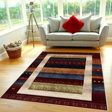 Eliana Home Dijital Baskı Yıkanabilir Kaymaz Taban Salon Halısı ve Yolluk LNA0369
