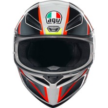 Agv K1 S Blipper Grey Red Kapalı Kask