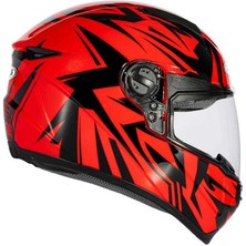 Zeus ZS-811A Al-34 Red Black Kapalı Kask