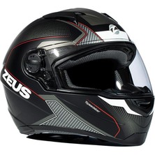 Zeus KASK/ZS-811A Matt Black/al6 Whıte Red