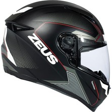 Zeus KASK/ZS-811A Matt Black/al6 Whıte Red