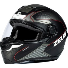 Zeus KASK/ZS-811A Matt Black/al6 Whıte Red