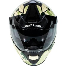 Zeus ZS-913 B6F Yellow Green Kapalı Kask