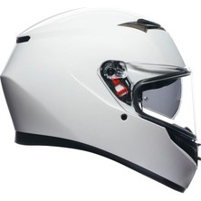 Agv K3 Mono Seta White Kapalı Kask