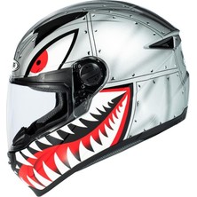 Zeus ZS-811A Al-38 Slv Black Kapalı Kask