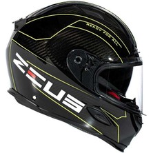 Zeus ZS-1800B Gloss Carbon Am8 Fluo Yellow Kapalı Kask