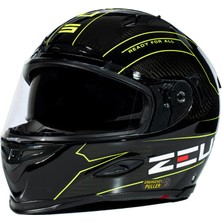 Zeus ZS-1800B Gloss Carbon Am8 Fluo Yellow Kapalı Kask