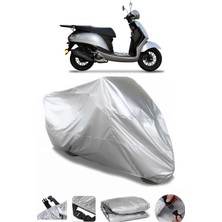 CoverPlus Yuki Enzo 50 Gri Su Geçirmez Motosiklet Brandası