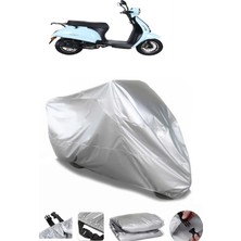 CoverPlus Kuba Blueberry Gri Su Geçirmez Motosiklet Brandası