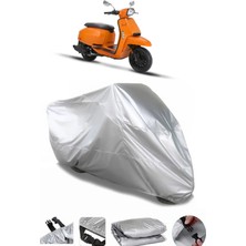 CoverPlus Lambretta V125 Special Gri Su Geçirmez Motosiklet Brandası
