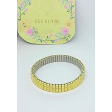Eke Butik Çelik Italyan Charm Esnek Bileklik