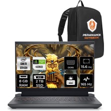 Dell Gaming G15 5530 Intel Core I9 13900HX 8gb 2tb SSD RTX4060/8GB 165HZ 15.6" Fhd Fdos Taşınabilir Bilgisayar G55302401017U & Per4 Çanta G55302401017UP34