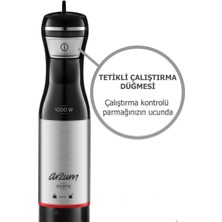 Arzum Forte Multi 1000 W Paslanmaz Çelik Kaplama Blender Seti - 4 Yıl Garantili