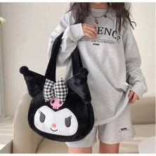 Yufy Çanta Sanrio Kuromi Peluş Kol Çantası