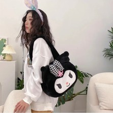 Yufy Çanta Sanrio Kuromi Peluş Kol Çantası