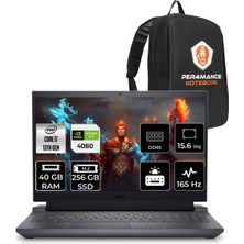 Dell Gaming G15 5530 Intel Core I7 13650HX 40GB 256GB SSD RTX4060/8GB 140W 15.6" Fhd 165HZ Fdos Taşınabilir Bilgisayar G155530013U & Per4 Çanta G155530013UP51