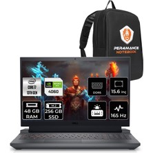 Dell Gaming G15 5530 Intel Core I7 13650HX 48GB 256GB SSD RTX4060/8GB 140W 15.6" Fhd 165HZ Fdos Taşınabilir Bilgisayar G155530013U & Per4 Çanta G155530013UP56