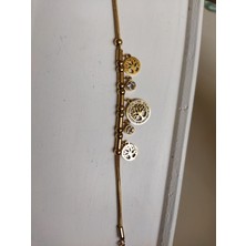 Stainless Steel Yaşam Ağacı Charmlı Bileklik