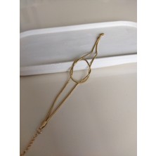 Stainless Steel Boru Zincir Düğüm Bileklik