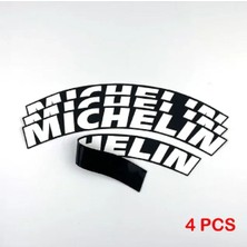 Otoelit Lastik Yazısı / Araba Lastik Yazısı / Tire Text Michelin 4 Lü Set + Yapıştırıcı+Zımpara