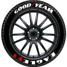 Otoelit Lastik Yazısı / Araba Lastik Yazısı / Tire Text Good Year Eagle 8 Li Set + Yapıştırıcı+Zımpara