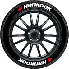 Otoelit Lastik Yazısı / Araba Lastik Yazısı / Tire Text Hankook 8 Li Set + Yapıştırıcı+Zımpara