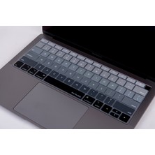 McStorey Laptop Macbook Air Klavye Koruyucu US(ABD) İngilizce Harf Baskılı A1932 ile Uyumlu Ombre