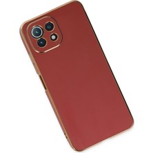 Newface Xiaomi Mi 11 Lite Kılıf Volet Silikon - Kırmızı 317105