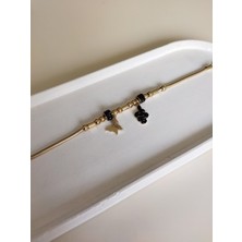 Stainless Steel Kelebek ve Yılan Charm Bileklik