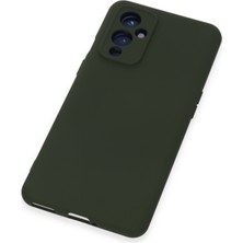 Newface One Plus 9 Kılıf Nano Içi Kadife  Silikon - Koyu Yeşil 317105