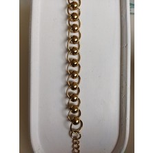 Stainless Steel Top Bağlama Gold Bileklik