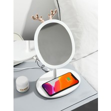 Ayt Powermaster Wireless Kablosuz Şarj Özellikli Ledli Makyaj Aynası - Işıklı Makyaj Ayna