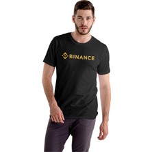 Sertateks Bitcoin Tshirt Siyah  Binance Tişört