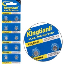 Kingtianli Powermaster LR621 Alkalin 10 Lu Saat Pili Düğme Pil Ag1 Ag3 392 LR41