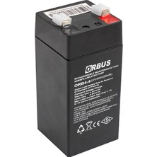 Ayt Orbus 4 Volt 4 Amper Kuru Tip Akü Orb4-4 Yeni Tarihli Taze Akü