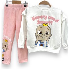 Little Tortoise Cocomelon Bebek Baskılı Taytlıkız Çocuk Takım