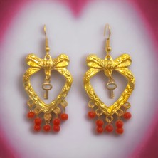 Crystal Atelier Aşkın Anahtarı Boncuk Küpe