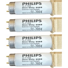 Philips 36W Snow White 12000K (Beyaz Işık) G13 Duylu Floresan (4 Adet)