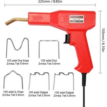 Yate10 Plastik Zımba Teli Kaynak Makinası 100W/220V+500 Adet Tel
