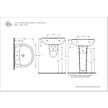 Ege Vitrifiye Kapya Oval Lavabo 60X48 cm