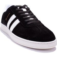 Hammer Jack 10224155C Siyah Beyaz Süet Günlük Erkek Deri Ayakkabı