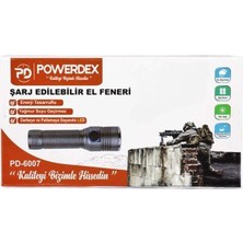 Evimdeyokyok Powerdex PD-6007 Şarjlı Su Geçirmez El Feneri