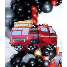 Pekshop Itfaiye Kamyonu Folyo Balon Itfaiye Balonu