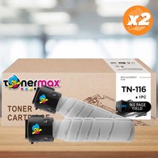 tonermax Konica Minolta TN-116 Muadil Toner 2'li Avantaj Paket / Bizhub 164 / Bizhub 165 / Bizhub 185