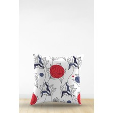 Artavessa Çift Tarafı Dijital Baskılı Dekoratif Suni Deri Kırlent Kılıfı