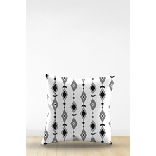 Artavessa Çift Tarafı Dijital Baskılı Dekoratif Suni Deri Kırlent Kılıfı