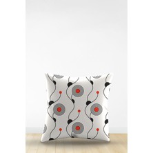 Artavessa Çift Tarafı Dijital Baskılı Dekoratif Suni Deri Kırlent Kılıfı