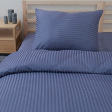 Meyn Collection Saten Tek Kişilik Çizgili Nevresim Takımı